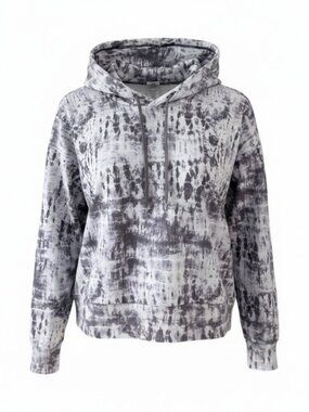 ORAKI Grey purple Tie-Dye Hoodie Sustainable Activewear size s